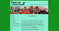 Desktop Screenshot of elena-platonov.de
